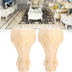 Soffbord>2 st träskurna möbelben ersättning för soffbord stol skåp soffa dekorativa