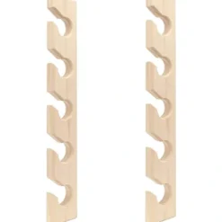 Hyllor>2 st Träväggmonterade hatthyllor Baseballkepsar Organizer Väggmonterad Vertikal Hatthållare Garderob