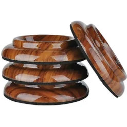 Stolar>4 st Upright Piano Caster Cups, rosenträ Färg Piano Caster Piano Ben Golvskydd Med Ljuddämpande Skum För Hårdträgolv Akryl