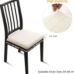 Stolar>4 st Vattentäta Jacquard Stolsöverdrag Stolsitsöverdrag för, ZQKLA