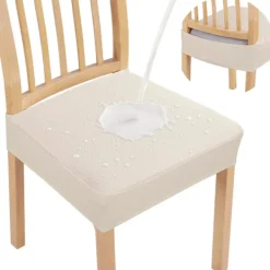 Superp Stolar>4 st vattentäta stolsöverdrag för stolar, stretchiga tvättbara stolsöverdrag,