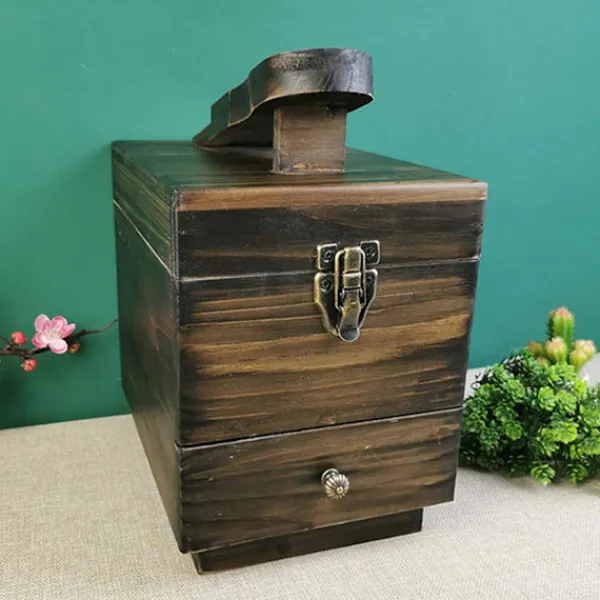 Kistor & Koffertar>/#/12 st Vintage Style Presentförpackning Vintage Lås för Resväska Mini Bron/#/