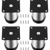 DAO Småbord>4 Stycken Justerbara Möbelben, Justerbart Bordsben i Metall, Köksmöbelben, Möbelben Skåp Hyllor Bord Rostfritt [DB]