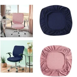 FMYSJ Kontorsmöbler>2 stycken kontorsstolsöverdrag i elastiskt material, utdragbara sätesöverdrag för (FMY)