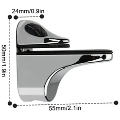 OCEAN Hyllor>4 stycken väggmonterade glashyllfästen Justerbara hyllfästen