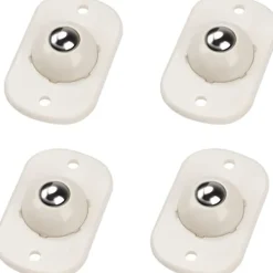 OCEAN Stolar>4 stycken (vita) självhäftande mini-universalhjul, små hjul