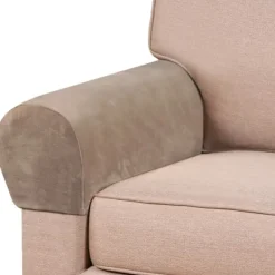 Soffor>2 Tjocka Sammetsstretch Armstödsöverdrag för Stolar och Soffor