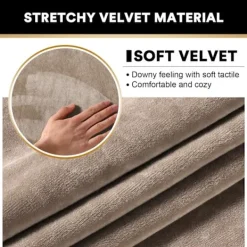 Soffor>2 Tjocka Sammetsstretch Armstödsöverdrag för Stolar och Soffor