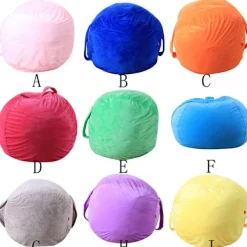 Sittsäckar>16 tum Barn Gosedjur Förvaring Sittsäck Mjuk Påse Tygstol 24in