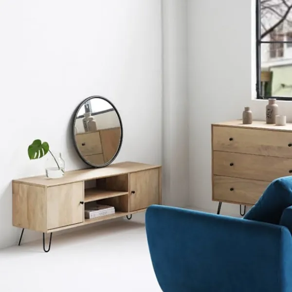 Soffbord>4 tum hårnålsben, kraftiga metallbordsben för skåp, garderob, TV-skåp, lådor, nattduksbord, 3/8" diameter satin svart tvåstångs järntrådsben