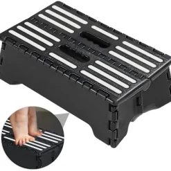 Pallar>5 Tums Bärbar Vikbar Stege, Bärbar Lätt Anti-halk Stege För Gravida Och Seniorer, Halksäker Texturerad Grepp