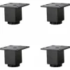 Soffbord>4 x Justerbara Möbelben i Aluminiumlegering (5cm/2in), Soffben, Kaffebordsben, Tvättställ Badrumsskåpsfötter, 5