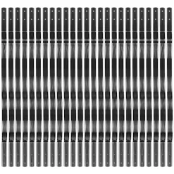 OEM Balkongmöbler>Aluminiumräcken, Matt Svart, Förborrade för Enkel Installation,Böjning