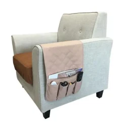 Fåtöljer>Armstödsorganisatör TV Fjärrkontrollhållare 5 Fickor Förvaring för Soffa Fåtölj