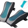 Kontorsmöbler>Armstödsskydd för kontorsstolar - Skumarmstöd med ergonomisk form - Minnesformkudde för armstöd på kontorsstolar, spelstol - Set om 2