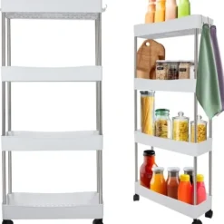 Ruhhy Hyllor>Badrumshylla på hjul 24291