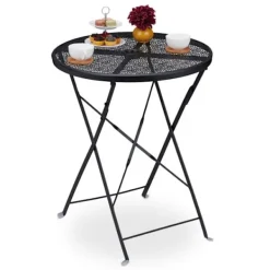 Northix Balkongmöbler>Balkongbord fällbart svart