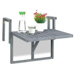 B2X Balkongmöbler>Balkongbord hängande trä