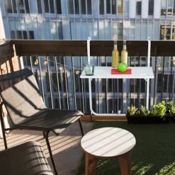 B2X Balkongmöbler>Balkongbord hängande vitt