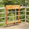 vidaXL Balkongmöbler>Balkongbord 90x37x122,5 cm massivt akaciaträ