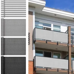 Balkongmöbler>Balkongskydd Insynsskydd Svart Svart