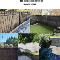 Balkongmöbler>Balkongskyddsskärm staket presenning, 3x16ft, UV-skydd Sc