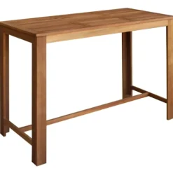 vidaXL Matgrupper>Barbord med barstolar 7 delar massivt akaciaträ