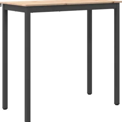 vidaXL Matgrupper>Barbord Naturfärg 110 x 55 x 105 cm Massiv furu