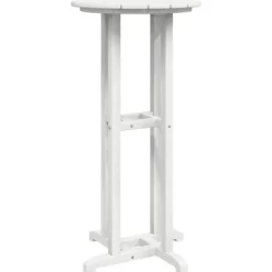 vidaXL Balkongmöbler>Barbord Vit 55 x 55 x 107 cm polyeten