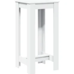 vidaXL Balkongmöbler>Barbord vit 51x50x103,5 cm konstruerat trä