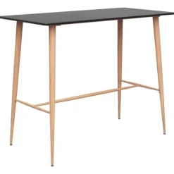 vidaXL Matgrupper>Bargrupp 5 delar svart och vit