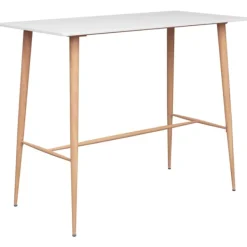 vidaXL Matgrupper>Bargrupp 5 delar vit och svart