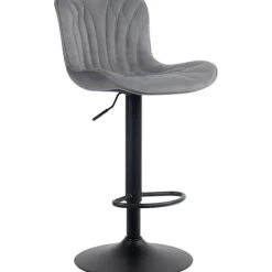 BellaFurn Stolar>Barstol - Running Stool - Hög sittkomfort, justerbar, robust och snygg ögon -catcher | Färg: Mörkgrått material: Mjukt