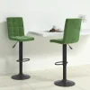 vidaXL Stolar>Barstolar 2 st mörkgrön sammet
