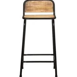 vidaXL Stolar>Barstolar 4 st 46x35,5x80 cm massivt trä grov mango