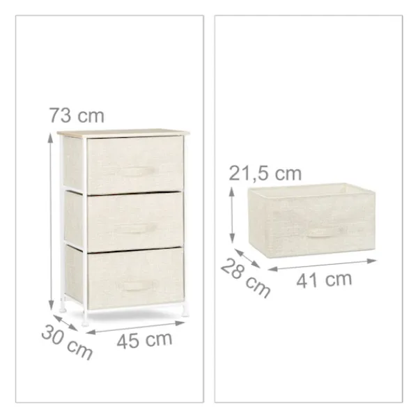 Northix Byråer>Beige hyllsystem