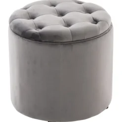 BellaFurn Sittpuffar>Bekväm förvaring ottoman - fotpall - vadderad design och hängande ficka