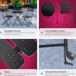 tectake Balkongmöbler><noscript><img width=