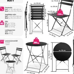 tectake Balkongmöbler><noscript><img width=