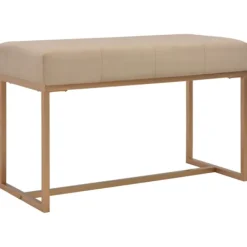 vidaXL Balkongmöbler>Bänk 80 cm beige sammet