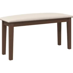 vidaXL Matgrupper>Bänk 90 cm brunt massivt trä gummi