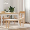 vidaXL Matgrupper>Bänk 110 cm massivt trä gummi