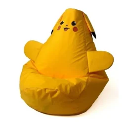 GO GIFT Sittsäckar>Bänk - sittbalk - fåtölj väntrum Puf päron PIKACHU gul XL 130x90
