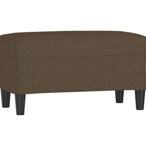 vidaXL Balkongmöbler>Bänk brun 70x35x41 cm tyg