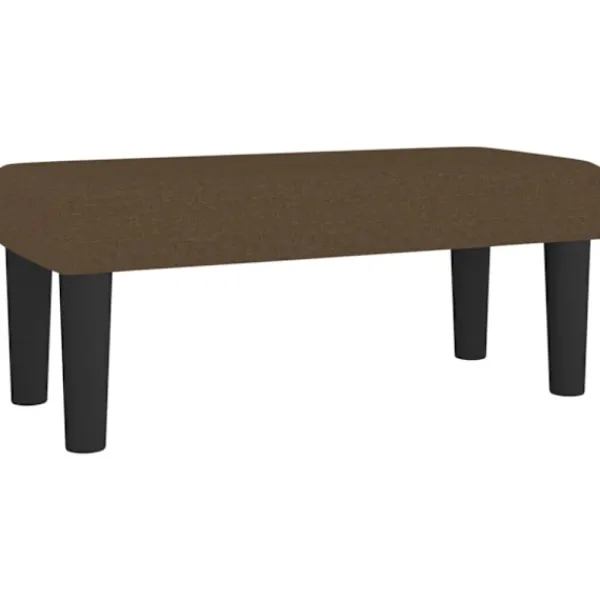 vidaXL Balkongmöbler>Bänk brun 70x30x30 cm tyg