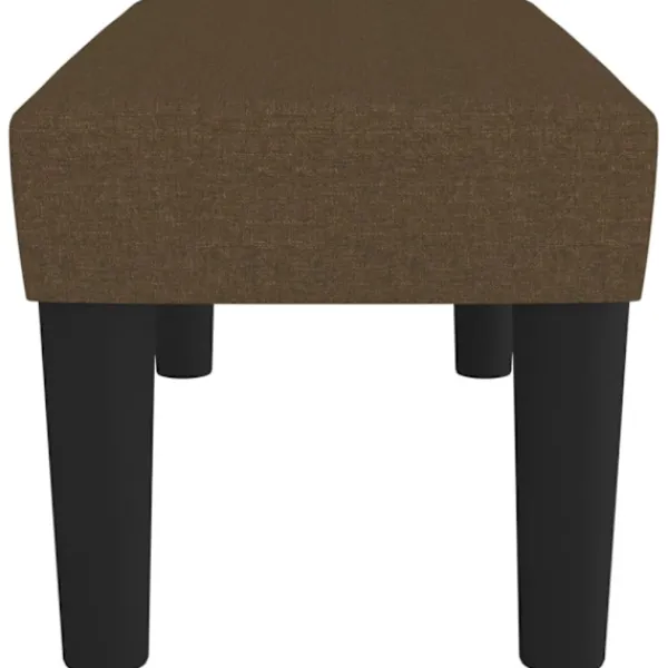 vidaXL Balkongmöbler>Bänk brun 70x30x30 cm tyg