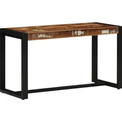 vidaXL Balkongmöbler>Bänk flerfärgad 80x35x45 cm massivt trä återvunnet