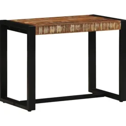 vidaXL Balkongmöbler>Bänk flerfärgad 60x35x45 cm massivt trä återvunnet