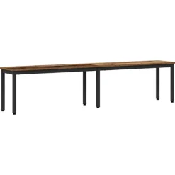 vidaXL Matgrupper>bänk Gammalt trä 200 x 35 x 45 cm Konstruerat trä