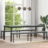 vidaXL Matgrupper>bänk Grå Sonoma 200 x 35 x 45 cm Konstruerat trä